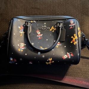 Coach Black Bag with Disney Characters